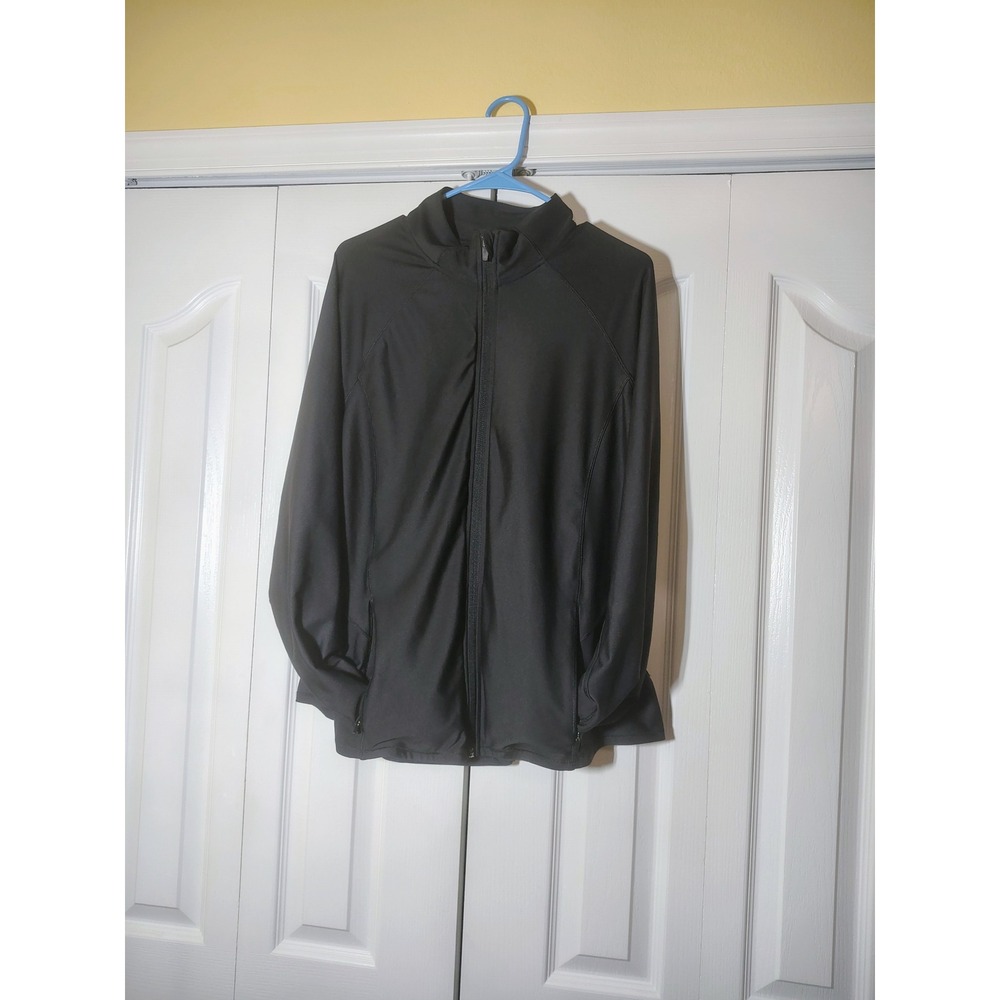 Old Navy Active Powersoft Go-Dry Full Zip Jacket Black XXL Mock Neck Ventilated